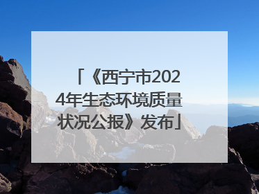 《西宁市2024年生态环境质量状况公报》发布