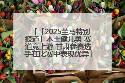 「2025兰马特别报道」本土健儿勇 赛道竞上游 甘肃参赛选手在比赛中表现优异