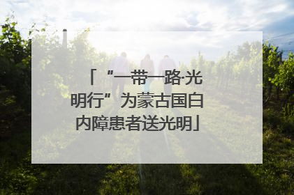“一带一路·光明行”为蒙古国白内障患者送光明