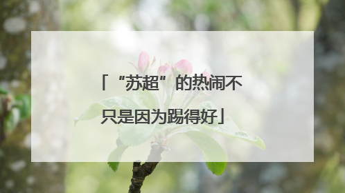 “苏超”的热闹不只是因为踢得好
