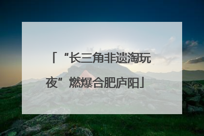 “长三角非遗淘玩夜”燃爆合肥庐阳