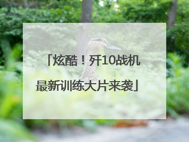 炫酷！歼10战机最新训练大片来袭