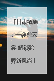 甘肃镇原：一袭剪云裳 解锁跨界新风尚