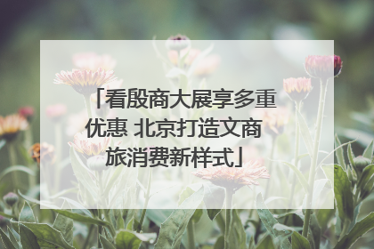 看殷商大展享多重优惠 北京打造文商旅消费新样式