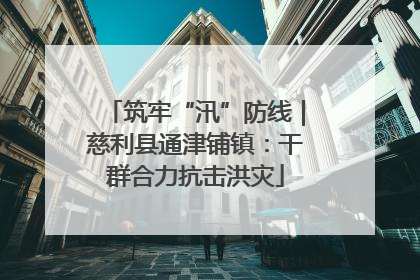 筑牢“汛”防线｜慈利县通津铺镇：干群合力抗击洪灾