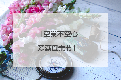 空巢不空心 爱满母亲节