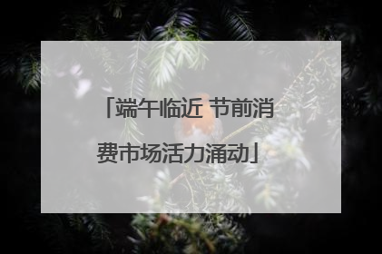 端午临近 节前消费市场活力涌动