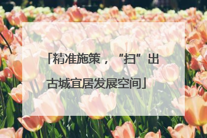 精准施策，“扫”出古城宜居发展空间