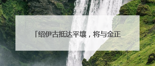 绍伊古抵达平壤，将与金正恩会面，并缅怀朝鲜战士