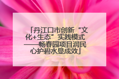 丹江口市创新“文化+生态”实践模式——畅春园项目润民心护碧水显成效