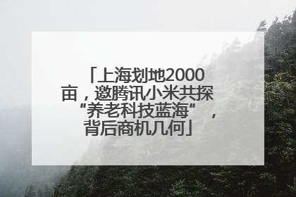 上海划地2000亩，邀腾讯小米共探“养老科技蓝海”，背后商机几何