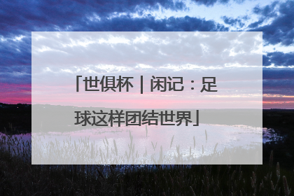 世俱杯｜闲记：足球这样团结世界