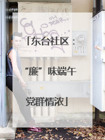 东台社区：“廉”味端午 党群情浓