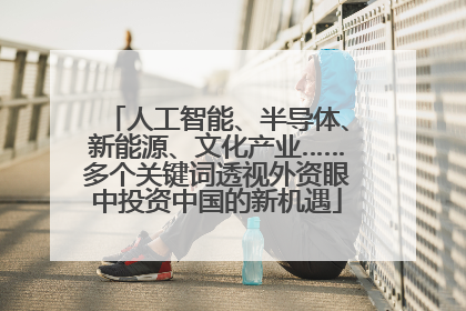 人工智能、半导体、新能源、文化产业……多个关键词透视外资眼中投资中国的新机遇