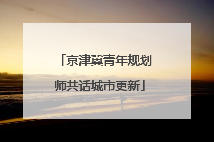 京津冀青年规划师共话城市更新