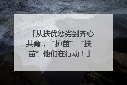 从扶优惩劣到齐心共育，“护苗”“扶苗”他们在行动！