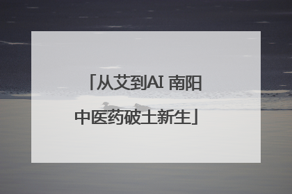 从艾到AI 南阳中医药破土新生