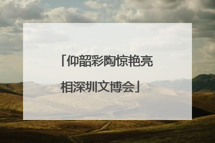仰韶彩陶惊艳亮相深圳文博会