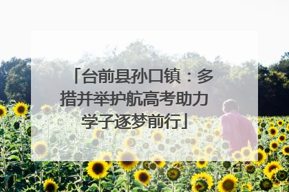 台前县孙口镇：多措并举护航高考助力学子逐梦前行