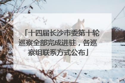 十四届长沙市委第十轮巡察全部完成进驻，各巡察组联系方式公布