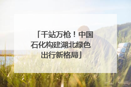 千站万枪！中国石化构建湖北绿色出行新格局