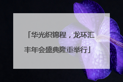 华光织锦程，龙环汇丰年会盛典隆重举行