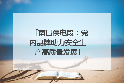 南昌供电段：党内品牌助力安全生产高质量发展