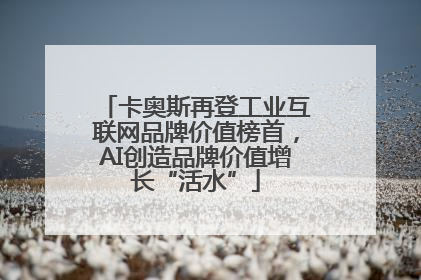 卡奥斯再登工业互联网品牌价值榜首，AI创造品牌价值增长“活水”