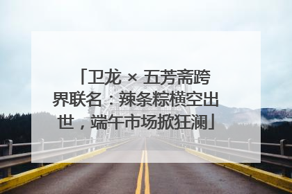 卫龙 × 五芳斋跨界联名：辣条粽横空出世，端午市场掀狂澜