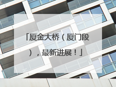厦金大桥（厦门段），最新进展！