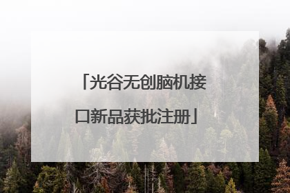 光谷无创脑机接口新品获批注册
