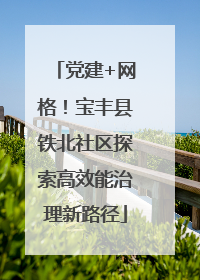 党建+网格！宝丰县铁北社区探索高效能治理新路径