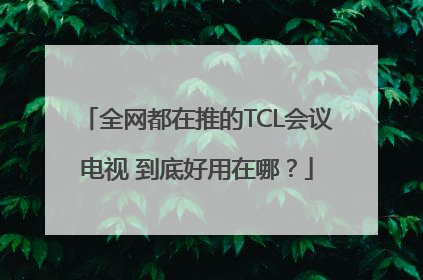 全网都在推的TCL会议电视 到底好用在哪？