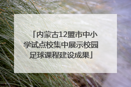 内蒙古12盟市中小学试点校集中展示校园足球课程建设成果