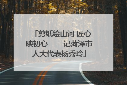 剪纸绘山河 匠心映初心——记菏泽市人大代表杨秀玲