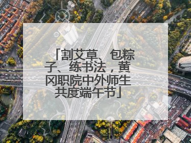 割艾草、包粽子、练书法，黄冈职院中外师生共度端午节