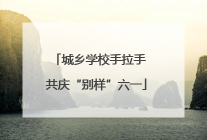城乡学校手拉手 共庆“别样”六一