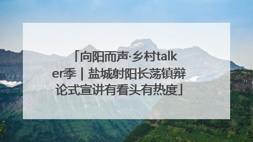 向阳而声·乡村talker季｜盐城射阳长荡镇辩论式宣讲有看头有热度