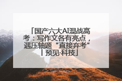 国产六大AI混战高考：写作文各有亮点，遇压轴题“直接弃考”丨预见·科技
