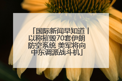 国际新闻早知道丨以称摧毁70套伊朗防空系统 美军将向中东调派战斗机