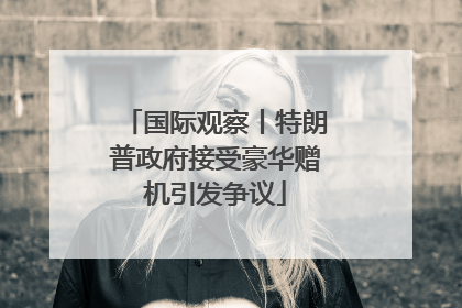 国际观察丨特朗普政府接受豪华赠机引发争议