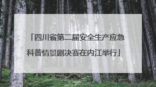 四川省第二届安全生产应急科普情景剧决赛在内江举行