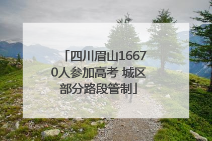 四川眉山16670人参加高考 城区部分路段管制