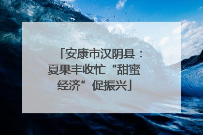 安康市汉阴县：夏果丰收忙“甜蜜经济”促振兴