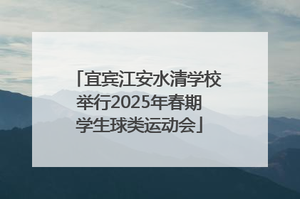 宜宾江安水清学校举行2025年春期学生球类运动会