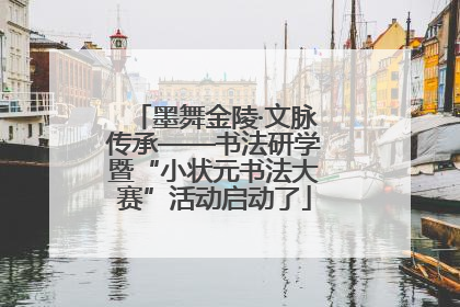 墨舞金陵·文脉传承——书法研学暨“小状元书法大赛”活动启动了