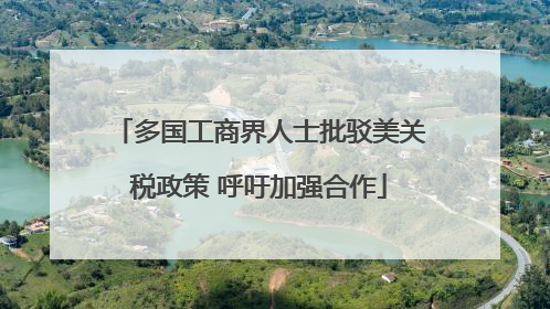 多国工商界人士批驳美关税政策 呼吁加强合作