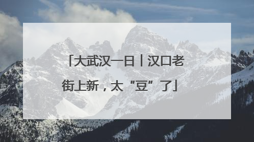 大武汉一日︱汉口老街上新，太“豆”了