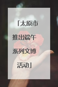 太原市推出端午系列文博活动