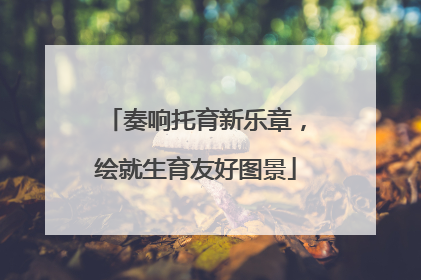 奏响托育新乐章，绘就生育友好图景